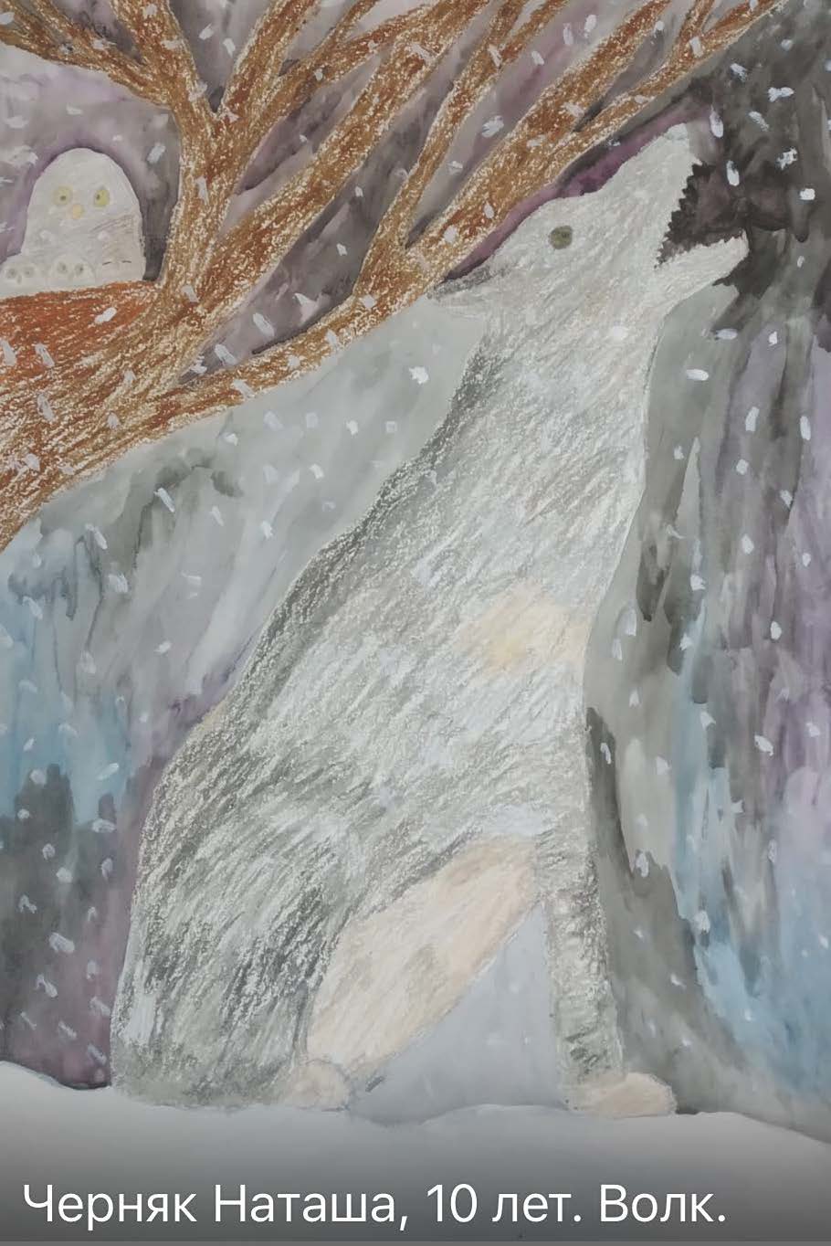 Детские новогодние рисунки учеников мастерской художественного творчества