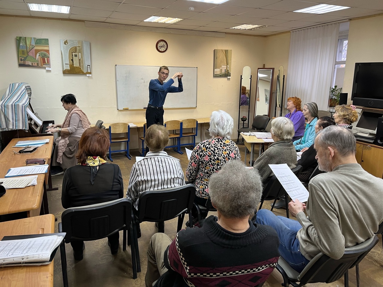 Репетиция ансамбля «Фантазия».