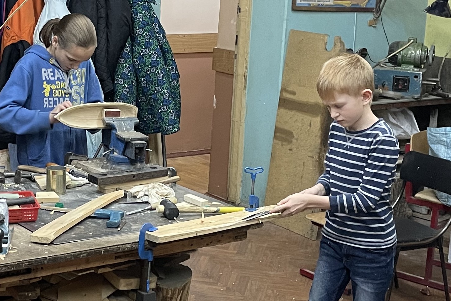 Возобновилась работа в мастерской ручного труда «Работа с деревом