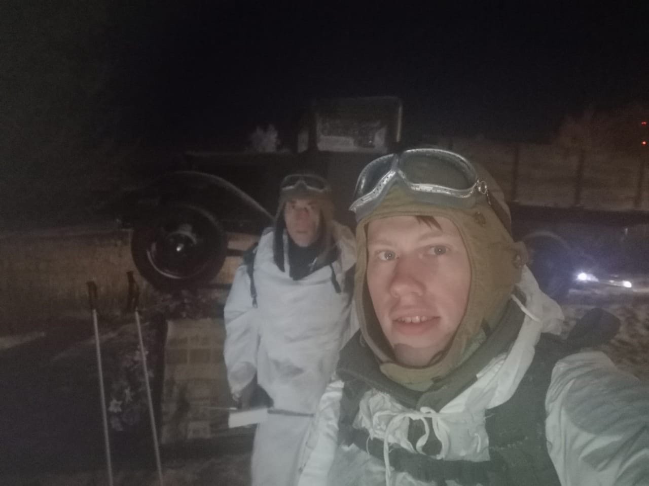Ночной марш- бросок на лыжах по Дороге жизни
